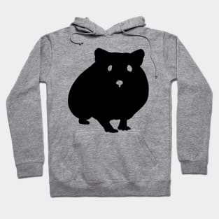 Hamster Black Silhouette Pet Animal Cool Style Hoodie